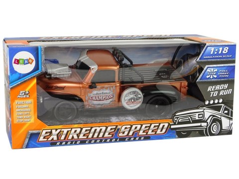Auto Zdalnie Sterowane 1:18 Brązowe Pick-up LEAN Toys