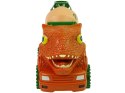 Ciężarówka Betoniarka Dinozaur do Rozkręcania Pomarańczowy Akcesoria LEAN Toys