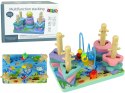 Drewniane Klocki Sorter Morski Świat Koraliki Edukacyjne LEAN Toys