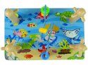 Drewniane Klocki Sorter Morski Świat Koraliki Edukacyjne LEAN Toys
