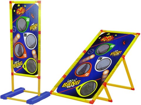 Gra Zręcznościowa 4 w 1 Rzut Do Celu Woreczki Pistolet na Piankowe Kulki LEAN Toys