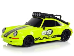 Samochód Sportowy 1:18 Zielone Koło Zapasowe Pilot LEAN Toys