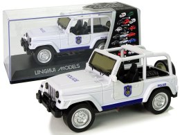 Samochód Terenowy Auto Policyjne Białe LEAN Toys