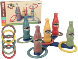Gra Zręcznościowa Rzut Obręczą Butelki z Punktami 10 El. LEAN Toys
