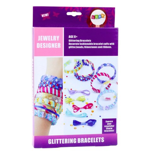 Zestaw Kreatywny Do Robienia Bransoletek DIY Brokat Wstążki LEAN Toys