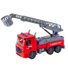 Straż Pożarna Wóz Do Rozkręcania DIY Śrubokręt Czerwony LEAN Toys
