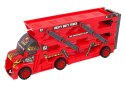 Duże Auto Truck Laweta Rozkładana 3- Piętrowa z Wyrzutnią LEAN Toys