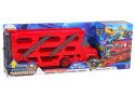 Duże Auto Truck Laweta Rozkładana 3- Piętrowa z Wyrzutnią LEAN Toys