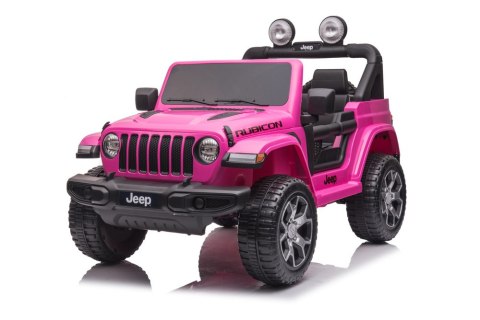 Pojazd na Akumulator Jeep Wrangler Rubicon DK-JWR555 Różowy LEAN CARS