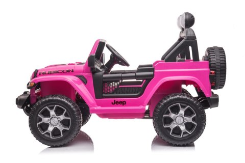 Pojazd na Akumulator Jeep Wrangler Rubicon DK-JWR555 Różowy LEAN CARS