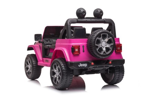 Pojazd na Akumulator Jeep Wrangler Rubicon DK-JWR555 Różowy LEAN CARS
