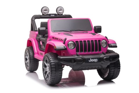 Pojazd na Akumulator Jeep Wrangler Rubicon DK-JWR555 Różowy LEAN CARS
