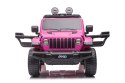 Pojazd na Akumulator Jeep Wrangler Rubicon DK-JWR555 Różowy LEAN CARS