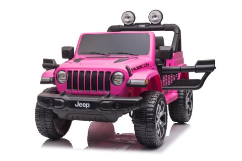 Pojazd na Akumulator Jeep Wrangler Rubicon DK-JWR555 Różowy LEAN CARS
