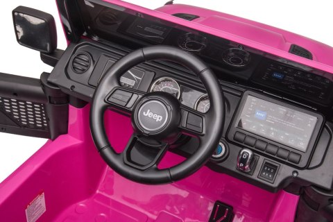 Pojazd na Akumulator Jeep Wrangler Rubicon DK-JWR555 Różowy LEAN CARS