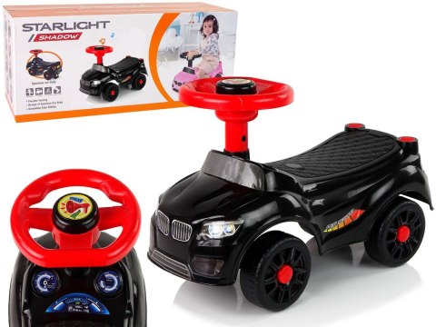Samochód Jeździk QX-3399-2 Klakson Czarny LEAN CARS