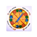 Aktywna Gra Zręcznościowa Rodzinna Pizza Mata Tarcza Losująca LEAN Toys