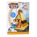 Namiot Tipi Indiański Baza Dla Dzieci + 60 Piłek 155 cm LEAN Toys