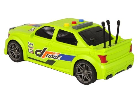 Samochód Sportowy Wyścigowy Światła Dźwięki Zielony 1:16 LEAN Toys