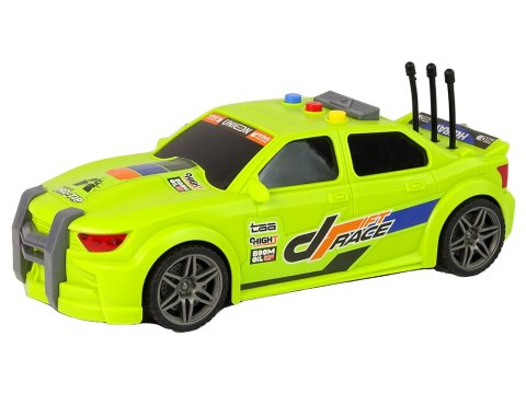 Samochód Sportowy Wyścigowy Światła Dźwięki Zielony 1:16 LEAN Toys