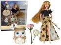 Lalka Emily z Kotkiem Różami Długie Włosy LEAN Toys