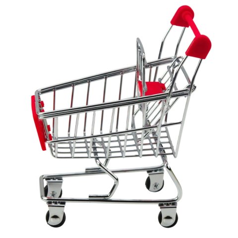 Mini Wózek Sklepowy Metalowy Odgrywanie Scen Dla Lalek Ozdoba LEAN Toys