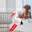 Pluszowy Bocian Ptak Pluszak Maskotka Przytulanka 37cm LEAN Toys