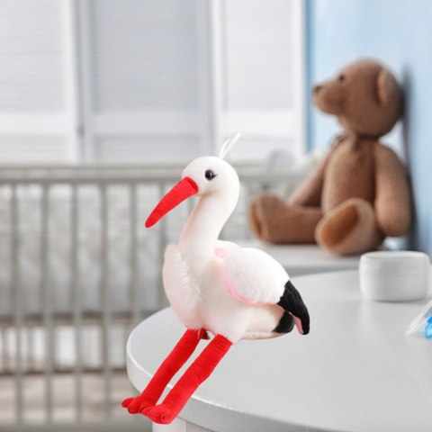 Pluszowy Bocian Ptak Pluszak Maskotka Przytulanka 37cm LEAN Toys