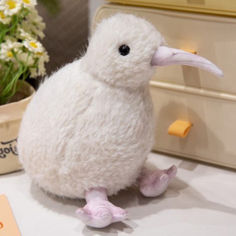 Pluszowy Ptak Kiwi Pluszak Maskotka Przytulanka Biały 17cm LEAN Toys