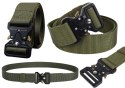 Taktyczny Pas Militarny Parciany Czarny 120 x 3,8cm LEAN