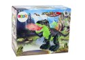 Dinozaur Zieje Ogniem Para Wodna Świeci Na Baterie Brązowy LEAN Toys