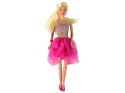 Lalka Lucy Sukienka Różowa Brokatowa Zestaw Buty LEAN Toys