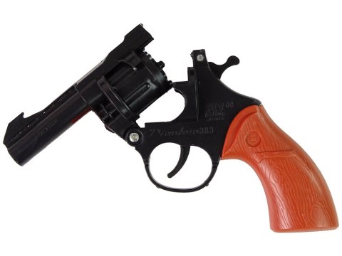 Pistolet Na Kapiszony Rewolwer Hukowy Czarny LEAN TOYS