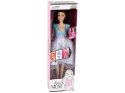 Lalka W Ciąży Mama Niemowlę Otwierany Brzuch Niebieska Sukienka 30 cm LEAN Toys