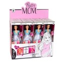 Lalka W Ciąży Mama Niemowlę Otwierany Brzuch Niebieska Sukienka 30 cm LEAN Toys
