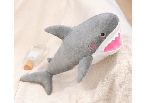 Pluszowy Rekin Maskotka Przytulanka 50cm Szary LEAN Toys