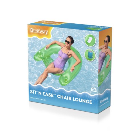 Dmuchany Fotel Wodny 152cm x 99cm Bestway 43118 Niebieski Zielony Bestway