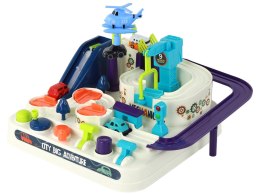Zestaw Interaktywny Tor Przeszkód Dla Samochodzików Kolorowy LEAN Toys