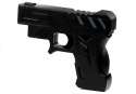 Pistolet Laserowy z Tarczą Budzik Zegarek Czarny LEAN Toys