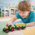 Traktor Farmerski Rolniczy Przyczepa Bale Siana Zielony 1:16 LEAN Toys