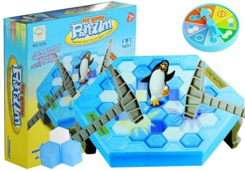 Wesoła Gra Zręcznościowa Uratuj Pingwina Pułapka LEAN Toys