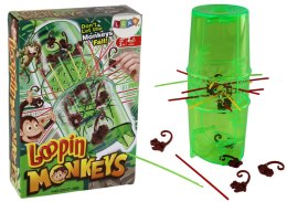 Gra Zręcznościowa Złap Małpkę Spadające Małpki Bierki LEAN Toys
