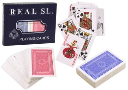 Karty Do Gry Real Sl Dwie Talie LEAN TOYS