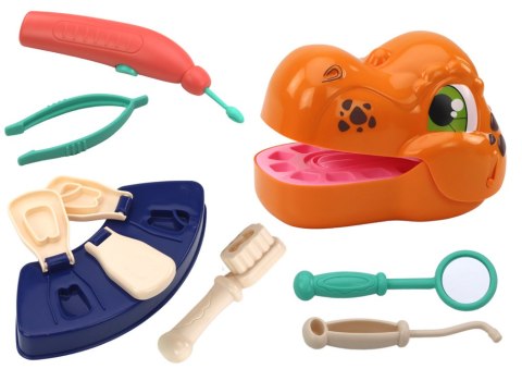 Zestaw Kreatywny Dinozaur Dentysta Ciastolina Akcesoria LEAN Toys