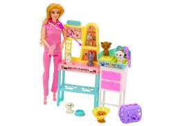 Zestaw Lalka Weterynarz Meble Zabiegowe Akcesoria Zwierzaki LEAN Toys