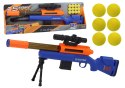 Duży Karabin Na Miękkie Kulki Stojak Teleskop Niebieski LEAN Toys