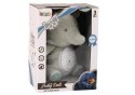 Miś Słonik Usypiający Melodie Światła Projektor Gwiazd Szary LEAN Toys