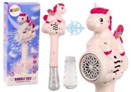 Maszynka Do Baniek Mydlanych Różdżka Jednorożec Różowa LEAN Toys