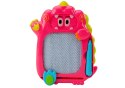 Tablica Do Rysowania Gra Kieszonkowa 2w1 Dinozaur Różowy LEAN Toys