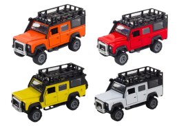 Autko Terenowe 1:32 Światła Dźwięki Napęd Otwierane Drzwi Metalowy LEAN Toys